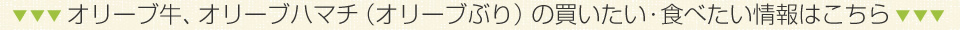 オリーブ牛、オリーブハマチ（オリーブぶり）の買いたい・食べたい情報はこちら