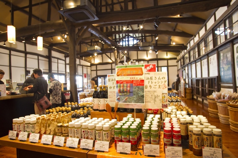 Products displayed in the store