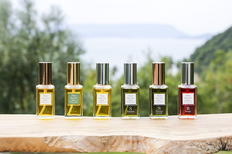 Photograph of beauty oils from Shodoshima