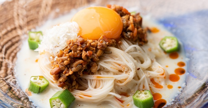 そうめんで冷製タンタン麺 かがわの食 Happyプロジェクト