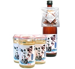 Broiled iriko sake