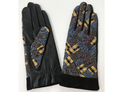 A glove that is made by connecting Hata Ori