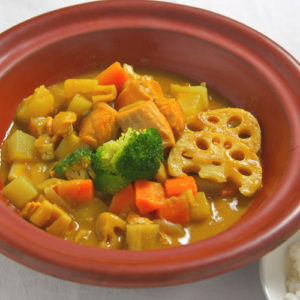 Root vegetable white miso curry