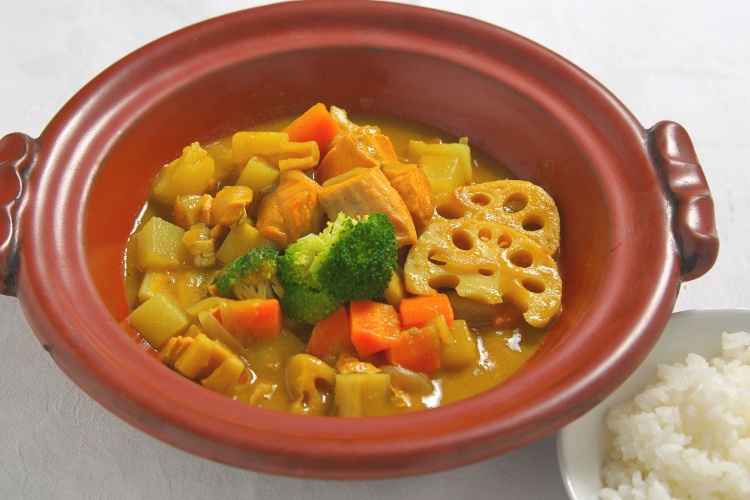 Root vegetable white miso curry