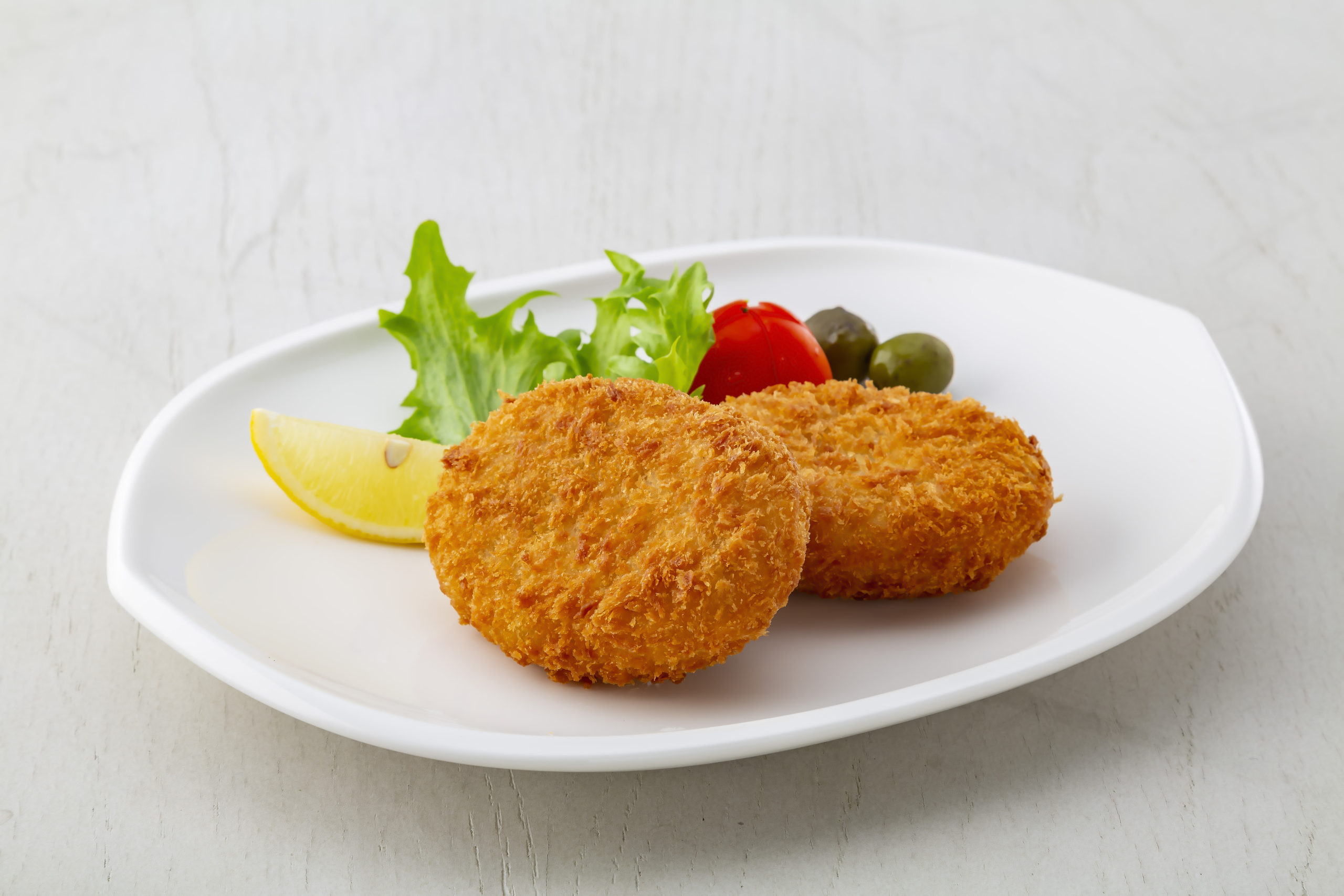 Olive pork croquette