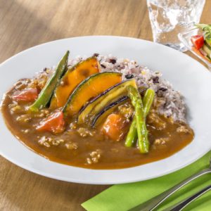 House Foods Green Asparagus and Eggplant Fried Curry